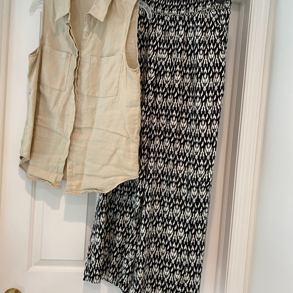 Linen top and pants